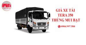 giá xe tải tera 350 thùng bạt