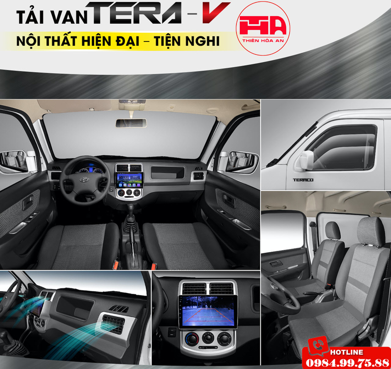 Xe tải van Tera V 945kg tại Thái Bình