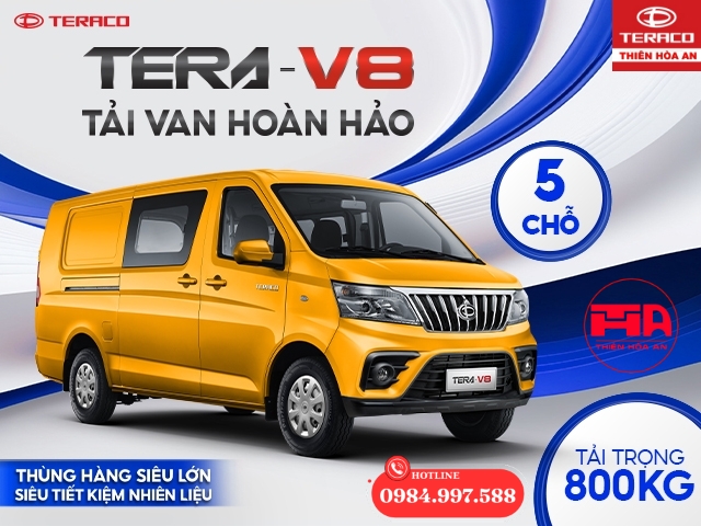 giá xe tải tera v8 5 chỗ