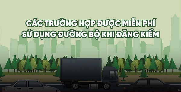 Các trường hợp được miễn giảm phí đường bộ xe tải